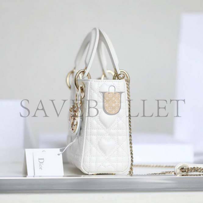 DIOR  MINI LADY AMOUR BAG  M0505OCAL_M030 (17cm*15cm*7cm)